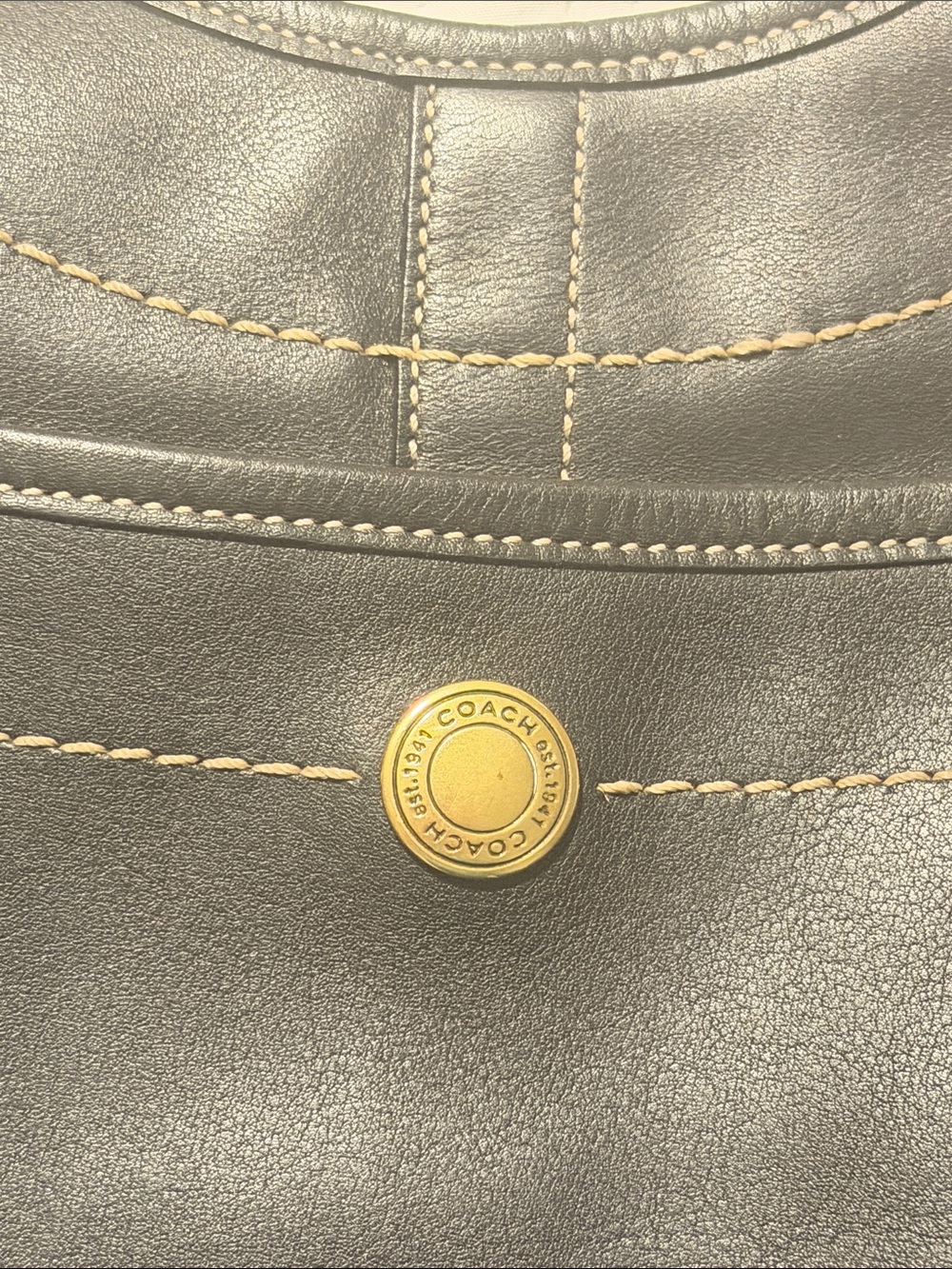 Coach Y2K ERGO LEGACY Black Leather Tote - Picture 15 of 15